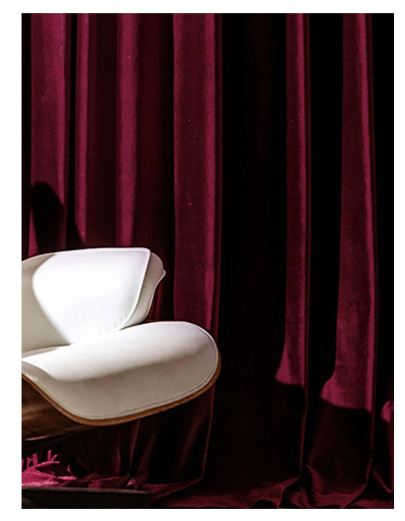 Regal Rouge Velvet Drapes