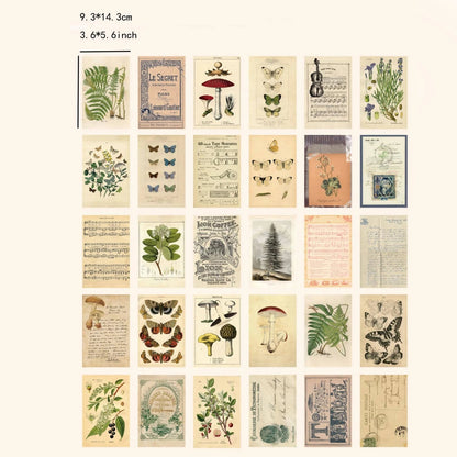 Vintage Botanical Collage Set