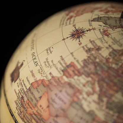 Wooden Desk Globe