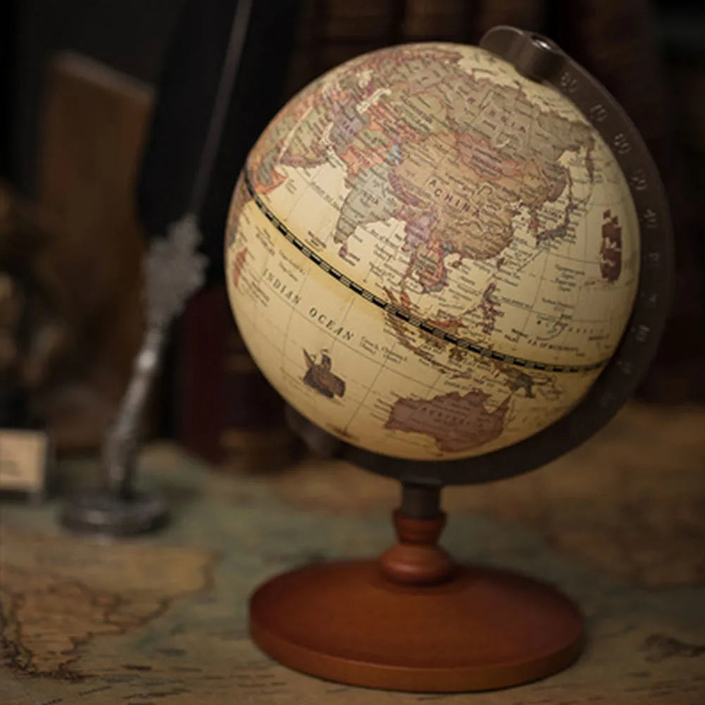 Wooden Desk Globe