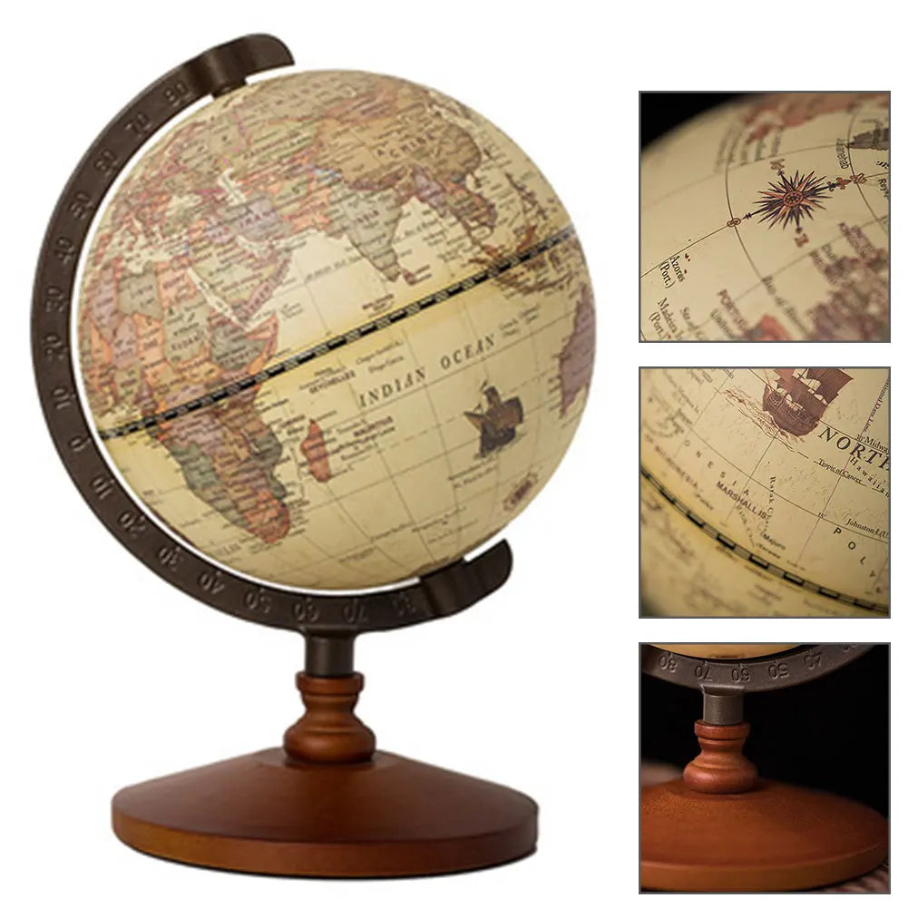 Wooden Desk Globe